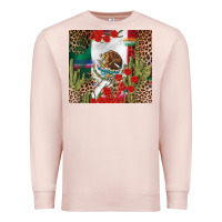 Pale Pink Mexico flag Premium Sweatshirt - FaDigitalArtStudio