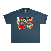 Midnight Navy somebody's loud mouth baseball Urban Heavy Tee - JahusDesignShop