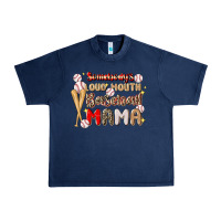 Navy somebody's loud mouth baseball Urban Heavy Tee - JahusDesignShop