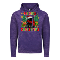Cloud Purple meowy christmas black cat Vintage Hoodie - MaliasSmallBusiness