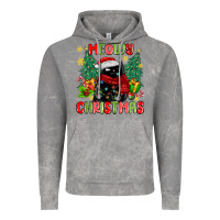Cloud Rock meowy christmas black cat Vintage Hoodie - MaliasSmallBusiness