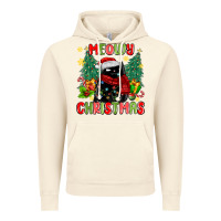 Vintage Artic meowy christmas black cat Vintage Hoodie - MaliasSmallBusiness
