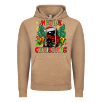 Vintage Coffee meowy christmas black cat Vintage Hoodie - MaliasSmallBusiness