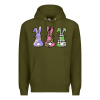 Army Green Easter bunnies Premium Hoodie - CowGirlArtShop