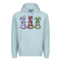 Blue Mist Easter bunnies Premium Hoodie - CowGirlArtShop