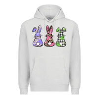 Dove Grey Easter bunnies Premium Hoodie - CowGirlArtShop