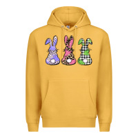 Mustard Easter bunnies Premium Hoodie - CowGirlArtShop