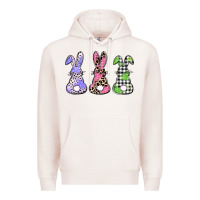 Pale Pink Easter bunnies Premium Hoodie - CowGirlArtShop