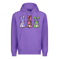 Purple Easter bunnies Premium Hoodie - CowGirlArtShop