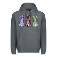 Rock Easter bunnies Premium Hoodie - CowGirlArtShop