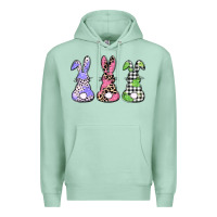 Seafoam Easter bunnies Premium Hoodie - CowGirlArtShop