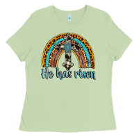 Matcha he has risen rainbow Ladies Tee - AdoDesignShop