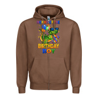 Chestnut mommy of the 5 th birthday boy t rex Zipper Hoodie - CowGirlArtShop