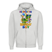 Dove Grey mommy of the 5 th birthday boy t rex Zipper Hoodie - CowGirlArtShop
