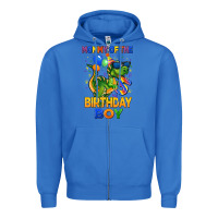 True Royal mommy of the 5 th birthday boy t rex Zipper Hoodie - CowGirlArtShop