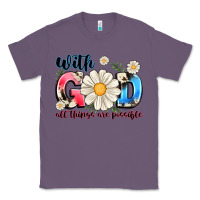 Lavender With God All Things Are Possible Classic Tee - MaliasSmallBusiness