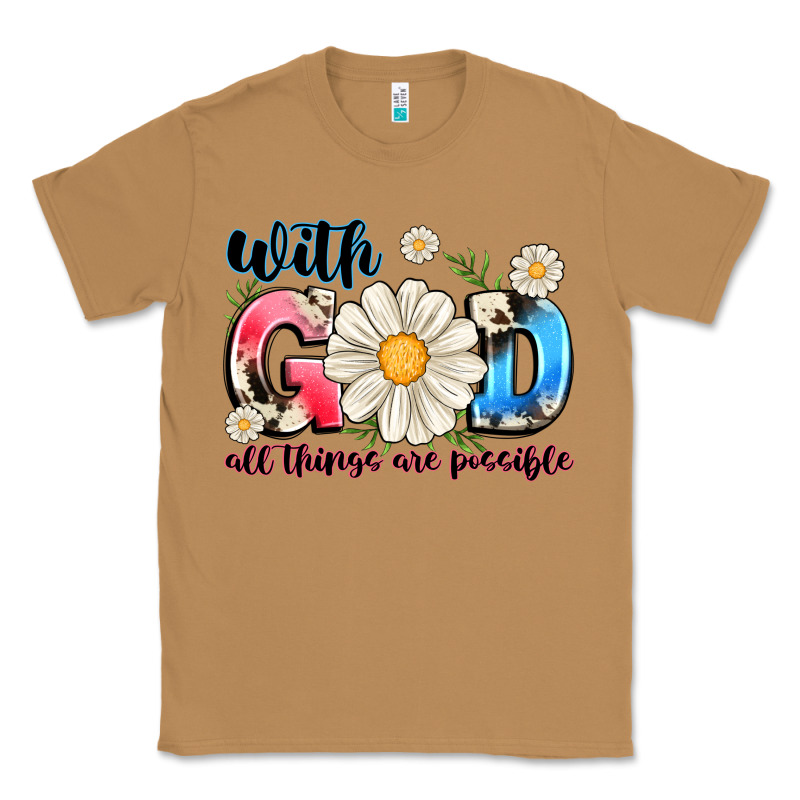 With God All Things Are Possible Classic Tee by MaliasSmallBusiness | Teevron