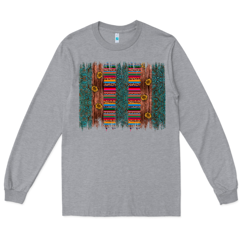 Sunflower Serape Brush Stroke Long Sleeve Tee by Artiststas | Teevron