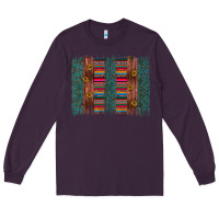 Plum sunflower serape brush stroke Long Sleeve Tee - Artiststas