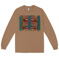 Toasted Coconut sunflower serape brush stroke Long Sleeve Tee - Artiststas