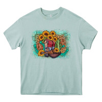 Arona cowboy boots sunflower Heavy Core Tee - AdoDesignShop