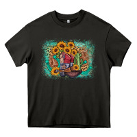 Asphalt cowboy boots sunflower Heavy Core Tee - AdoDesignShop