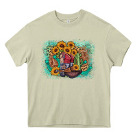 Mossy cowboy boots sunflower Heavy Core Tee - AdoDesignShop
