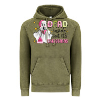 Vintage Olive dead inside but it's christmas Vintage Hoodie - MaliasSmallBusiness