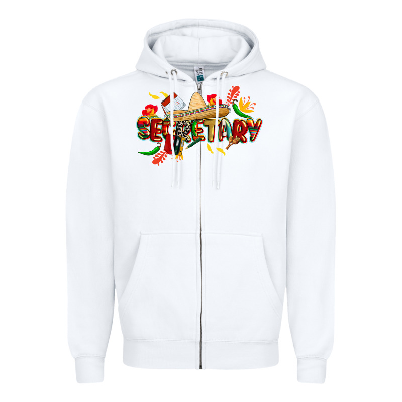 Cinco De Mayo Secretary Zipper Hoodie by CowGirlArtShop | Teevron