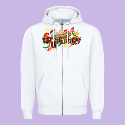 Cinco De Mayo Secretary Zipper Hoodie Designed By Cowgirlartshop