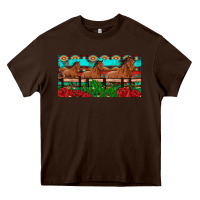 Chocolate Brown horses roses ann cactuses license plate Heavy Core Tee - Artiststas