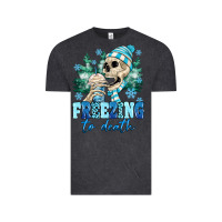Vintage Black Freezing To Death Vintage Tee - MaliasSmallBusiness