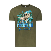Vintage Olive Freezing To Death Vintage Tee - MaliasSmallBusiness