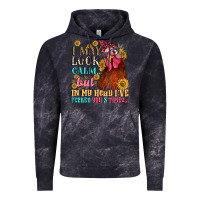 Cloud Black i may look calm but in my head i pecked you three Vintage Hoodie - NancyCooperArtShop