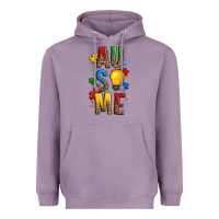 Lavender ausome autism Heavyweight Hoodie - OliviaCreatesArt