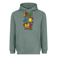 Sage ausome autism Heavyweight Hoodie - OliviaCreatesArt