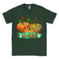 Sports Green thankful pumpkins with glitter Classic Tee - MaliasSmallBusiness