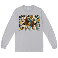 Moon Dust sunflower cowhide brush stroke Long Sleeve Tee - Artiststas