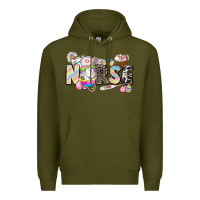 Army Green Easter Nurse  Easter Day Premium Hoodie - CowGirlArtShop