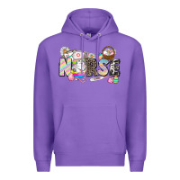 Purple Easter Nurse  Easter Day Premium Hoodie - CowGirlArtShop
