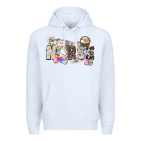 White Easter Nurse  Easter Day Premium Hoodie - CowGirlArtShop