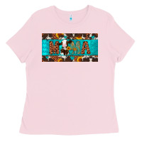 Bubblegum Pink mama holstein cow license plate Ladies Tee - Artiststas