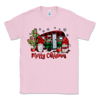Bubblegum Pink merry christmas gnome caravan Classic Tee - JahusDesignShop