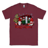 Burgundy merry christmas gnome caravan Classic Tee - JahusDesignShop
