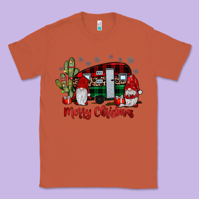 Merry Christmas Gnome Caravan Classic Tee Designed By Jahusdesignshop