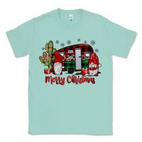 Seafoam merry christmas gnome caravan Classic Tee - JahusDesignShop