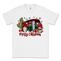 White merry christmas gnome caravan Classic Tee - JahusDesignShop