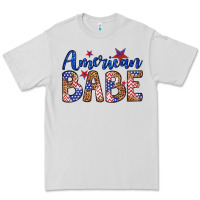 Dove Grey american babe Premium Tee - LillyAllenDesigns