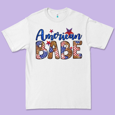 American Babe Premium Tee Designed By Lillyallendesigns
