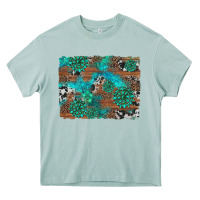 Arona gemstone wood and cowhide background Heavy Core Tee - Artiststas